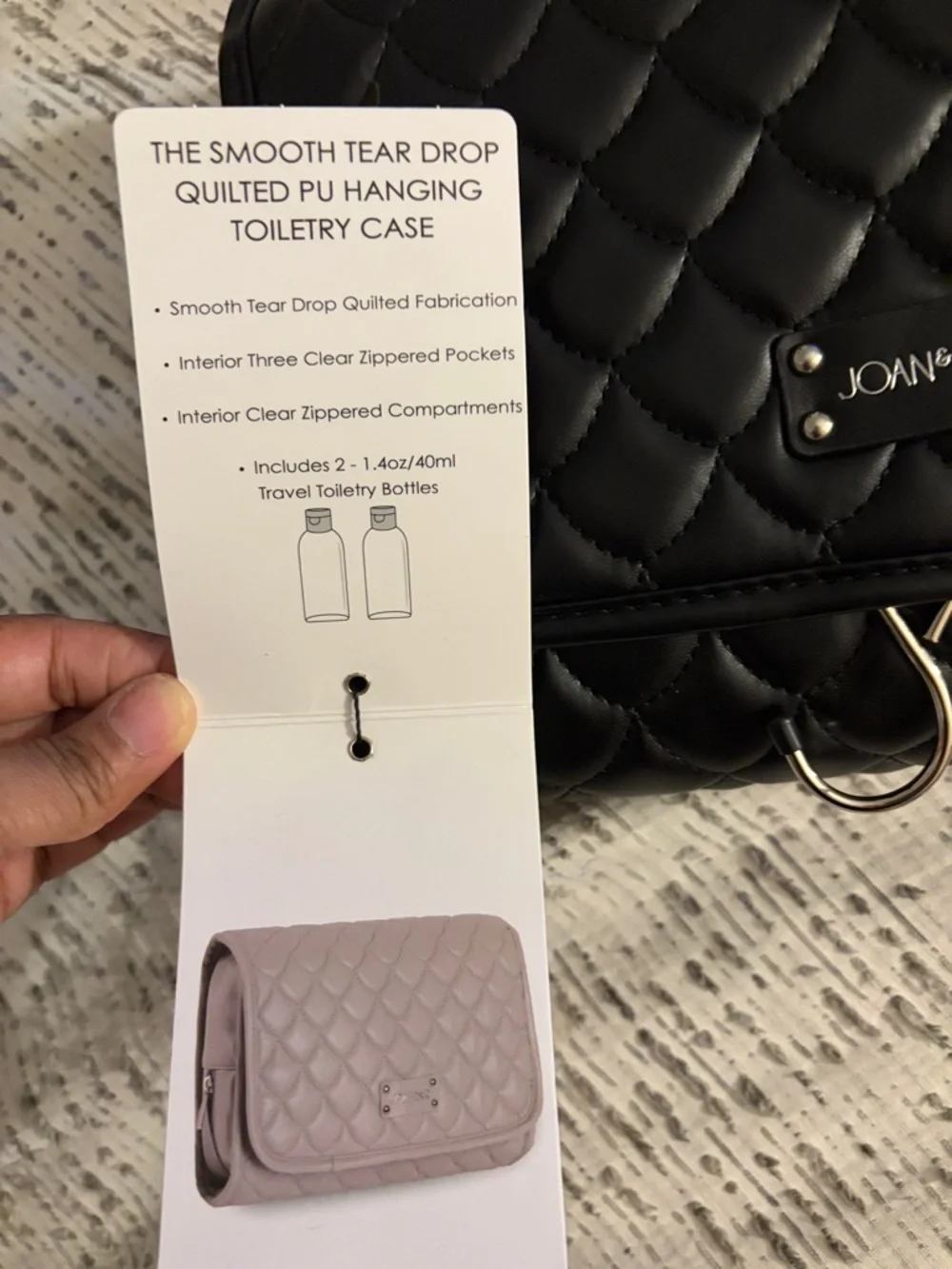 Joan & David compact quilted